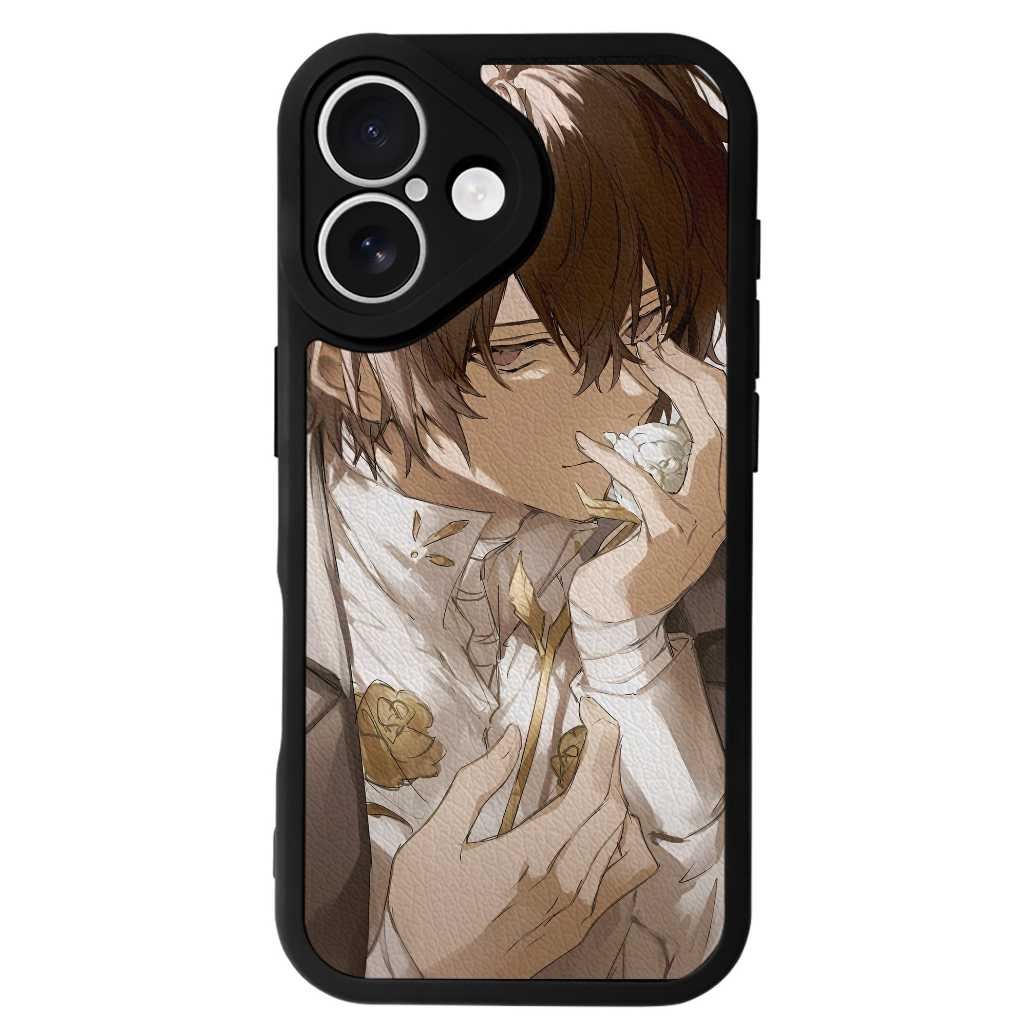 （画像用） 文豪ストレイドッグス Bungo Stray Dogs 【iPhone 16シリーズ対応】シリコンスマホケース（レザー調） 材質：シリコン